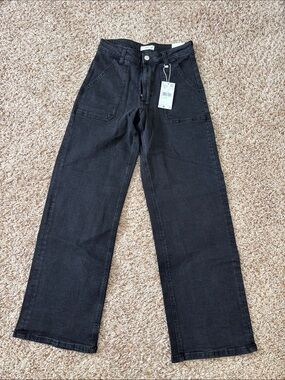 Mango Black Teen Girl Jeans Tag - XL